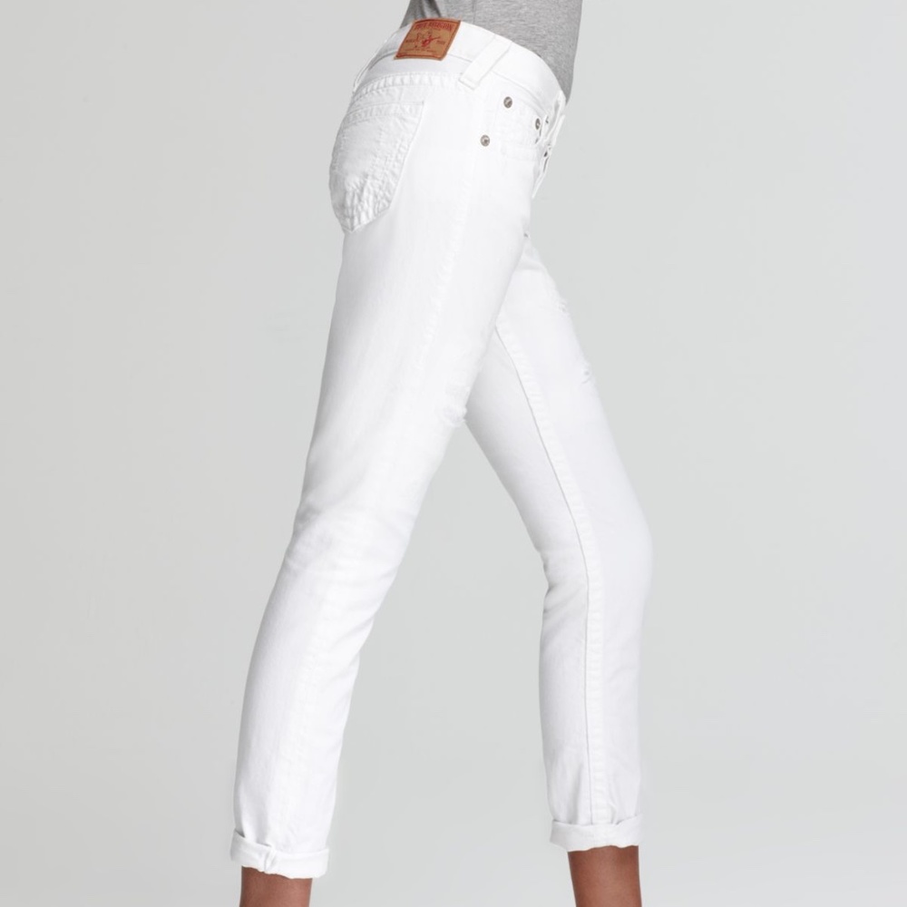 TRUE RELIGION brianna boyfriend distressed jeans NWT